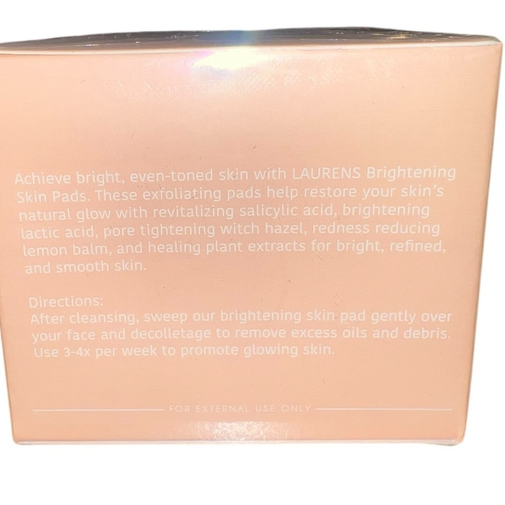 LAURENS Brightening Skin Pads – NEW (50 Pads) - Picture 4 of 4